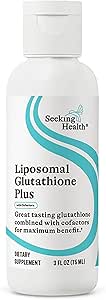 Optimale Liposomale Glutathione Plus, Soja-freie Immununterstützung, Unterstützung Die Gesunde Reaktion des Körpers auf freie Radikale, fördert Glutathione Antioxidans, 5 fl. oz., Seeking Heath, 30 Portionen