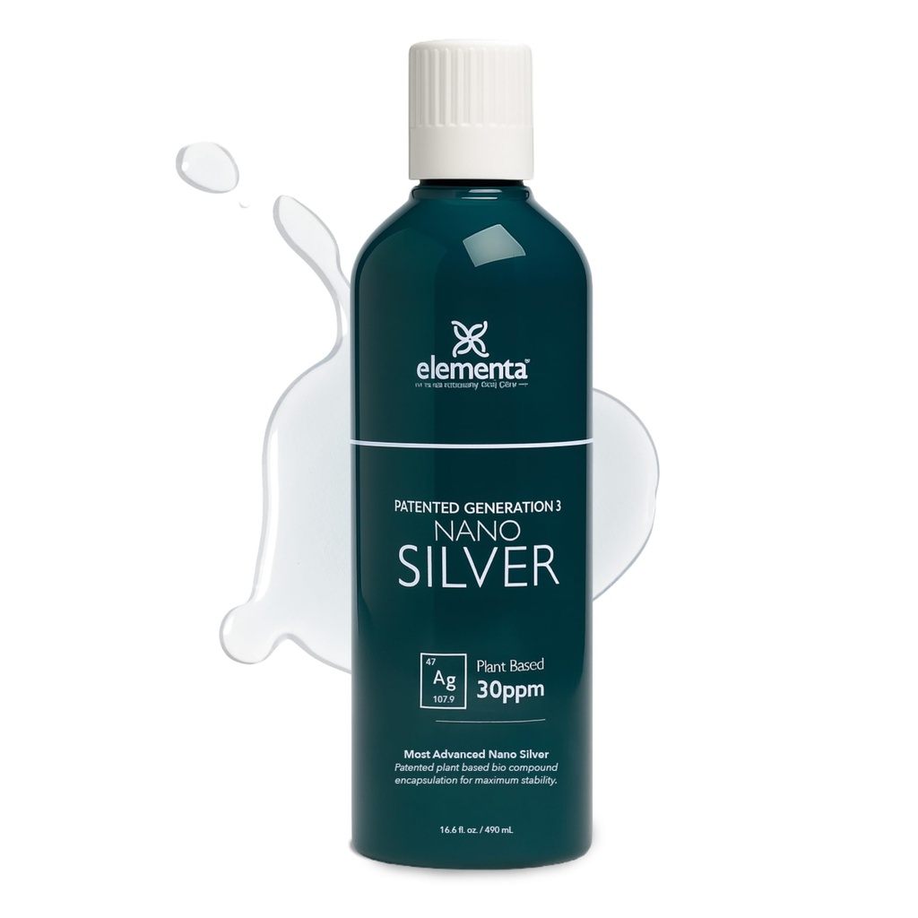 Elementa Silver- Nano Silver Liquid 16 oz. | Natural Immune Support