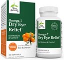 Terry Naturally Omega-7 Sec Eye Relief - 60 Softgels - Humidité des yeux et confort - Non-OGM, sans gluten - 60 portions