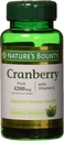 Nature's Bounty Cranberry, Kräutergesundheitsergänzung mit Vitamin C, unterstützt Urinary Health, 4200mg, 120 Softgels