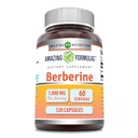 Formules étonnantes Berberine 1000mg par portion 120 Capsules Suppléments