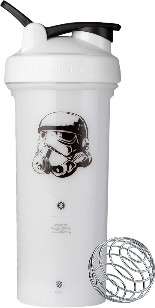 BlenderBottle Star Wars Shaker Bottle Pro Serie Perfekt für Protein Shakes und Pre Workout, 28-Ounce, Stormtrooper
