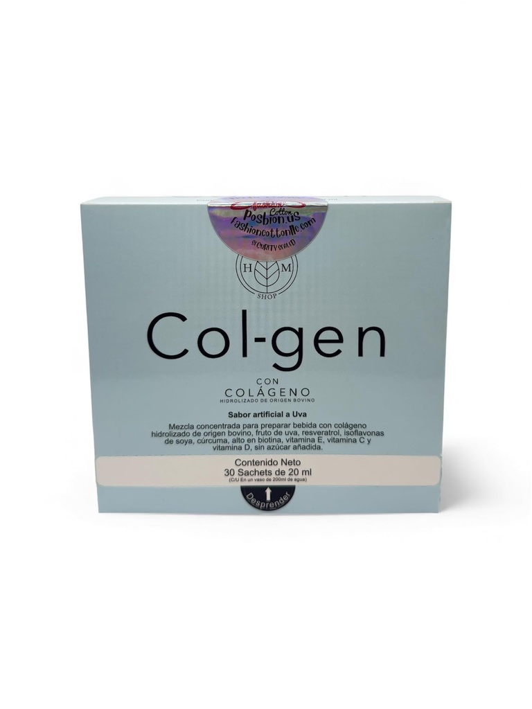 Colgen Collagen Supplement, 30 Stick Packs, Joint Hair Skin & Nail Support, with Vitamins and Fruit Extracts