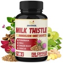 BMVINVOL Milk Thistle Capsules with Beet Root, Punarnava, Amla, Ginger, Dandelion, Cissus - 150 Count - 5 Month Supply