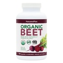 NaturesPlus Organic Beet - 180 Capsules - Made with Naturally Fermented Beet - USDA Certified Organic, Vegan, Non-GMO, Gluten Free - 60 Servings