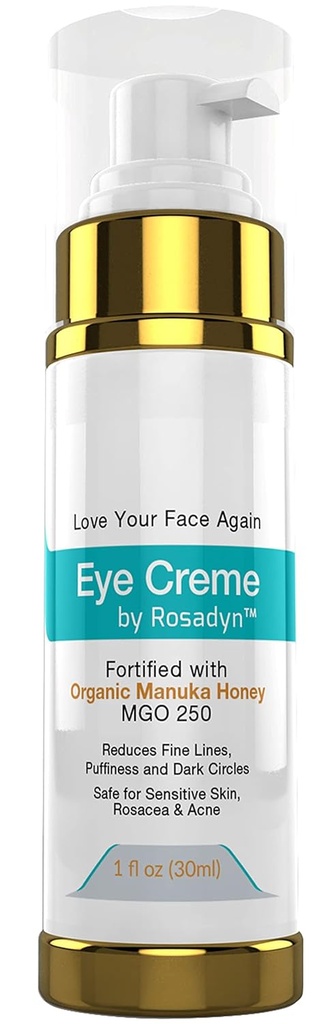 Augencreme w/Manuka Honey MGO250 Reduziert Puffiness, Fine Lines und Dark Circles | Hydrating und Heilung