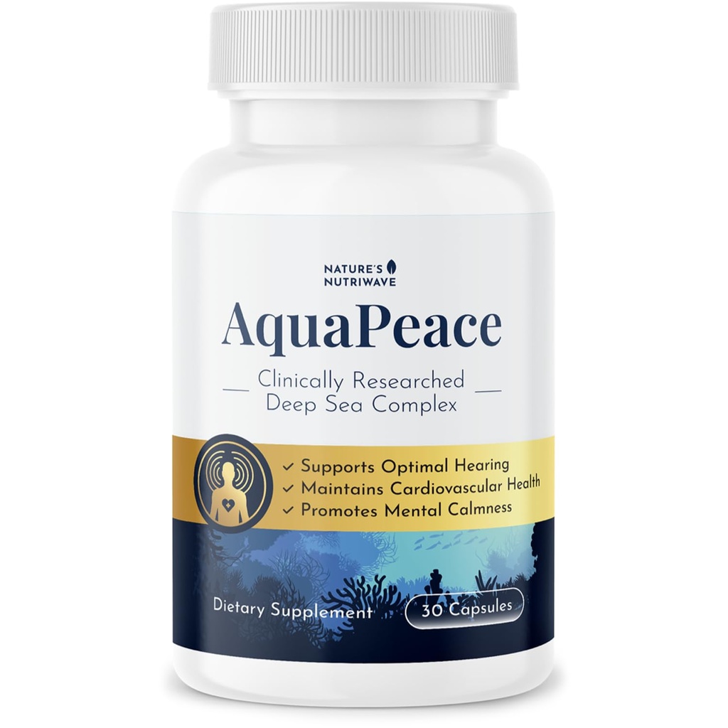 AquaPeace – Aqua Peace Caps Daily Marine-Based Supplement with Seaweed & Algae Extracts – Clean, Stimulant-Free Formula – Non-GMO, Made in USA - 30 Capsules, 1 Month Supply