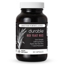 Durable RED Hefe Reis – Bio 1.600 mg Extra Strength + CoQ10 Phytosome – Unterstützt gesunde Cholesterin, Herz, Lipide & Zirkulation – Doctor Formuliert, Non-GMO, Vegan, Made in USA (60 Kapseln).