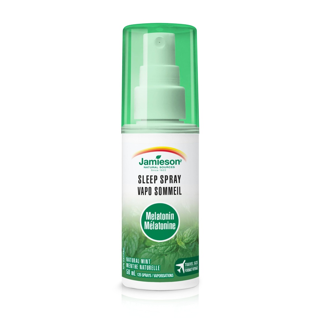 Jamieson Melatonin Sleep Spray- Natural Mint Flavour, 58ml
