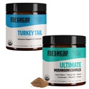 FreshCap Pilze Immunität Bundle (Turkey Tail Powder und Ultimate Mushroom Complex Powder)