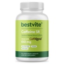BESTVITE Caffeine 100mg SR (120 Vegetarian Capsules) - Sustained Release - Vegan - Non GMO - Gluten Free - Natural Caffeine Pills