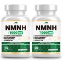 NMNH(Dihydronicotinamide Mononucleotide),NMNH Supplement 1000mg Pure Nicotinamide Mononucleotide,NAD High Purity Supplement Alternative,for Energy,Focus,Non-GMO, Gluten Free,120 Capsules(Pack of 2)