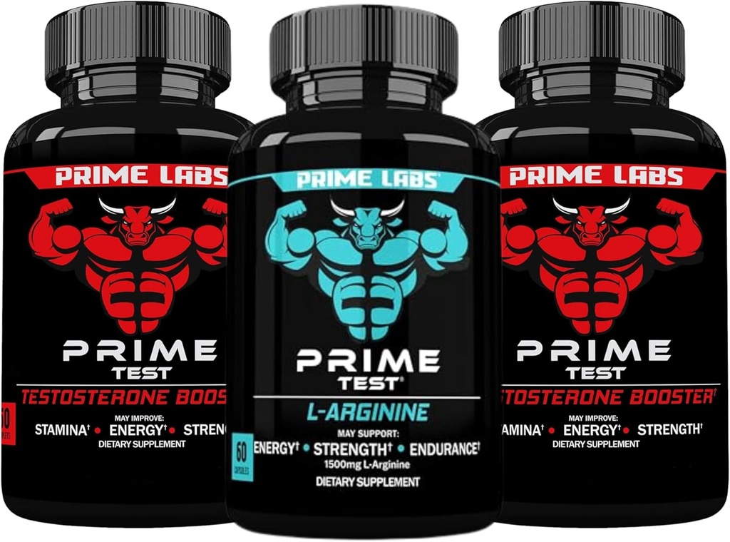 Premier test de laboratoire (paquet) + oxyde nitrique d'arginine (compte 60)