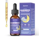 Magnesium Complex Liquid for Kids, Magnesium Glycinate & Citrate, with Calcium, Omega-3, Vitamin D3 & K2, Zinc - Kids Liquid Drops for Sleep, Relaxation, Focus, Bones - Grape Flavor, 2 Fl Oz