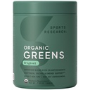 Sportforschung® Bio Greens Superfood Powder w/Spirulina & Chlorella, Adaptogene, Enzyme, Probiotics & 8 VIT Bs für Gut & Stimmungsunterstützung* - Vegan, Sugar-Free & Low-Cal Original 20 Servierungen