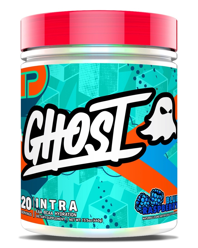 GHOST Intra Workout Powder, Blue Raspberry - BCAAs, & EAAs, Nootropics & Hydration - Essential & Branch Chain Amino Acids, unterstützt Muskel Erholung & Fokus - Pre, Intra & Post Workout Pulver