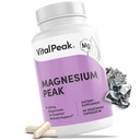 Vital Peak® Magnesium 350 mg - Natural High Absorption Magnesium Bisglycinate Supplement - Mag Pills for Women & Men- Vegan, Gluten Free, Dairy Free, Non-GMO - 90 Capsules