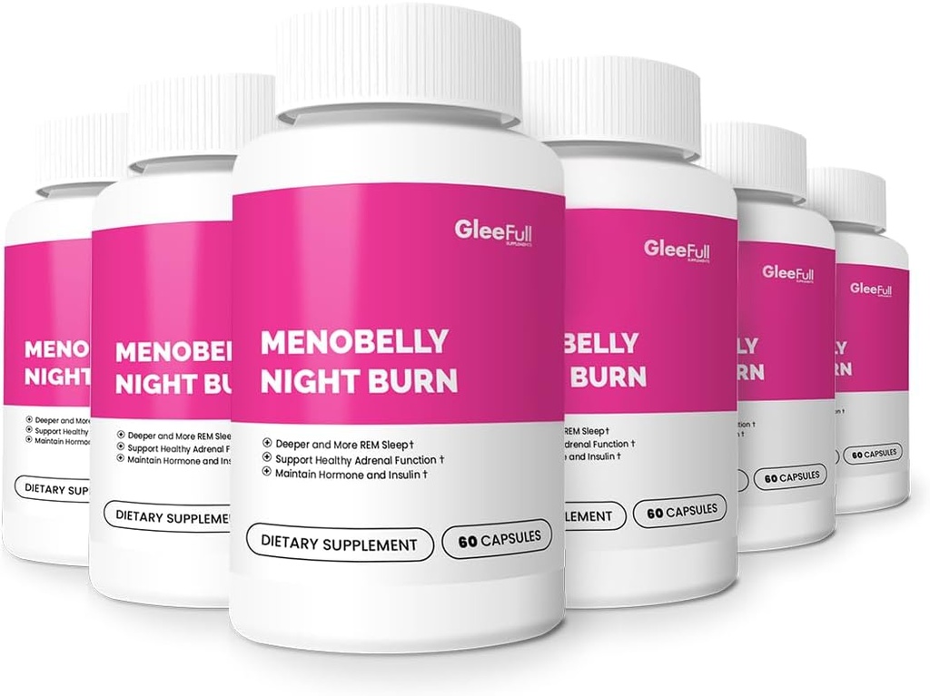 GLEEFULL SUPPS Meno Belly Night Burn - 6 Flaschen