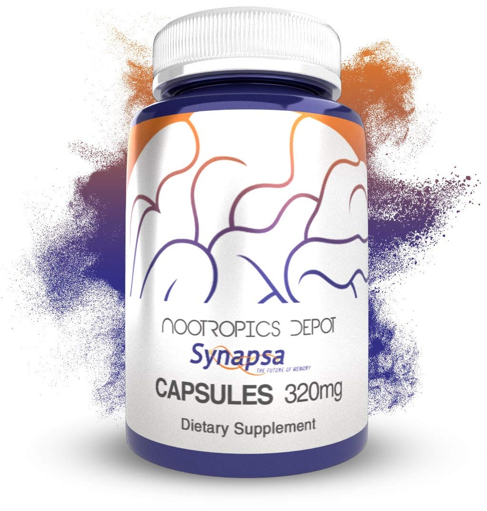 Nootropics Depot Synapsa Bacopa Monnieri Capsules | 320mg | 180 Count | Whole Plant Extract | Ayurvedic Herb | Adaptogen Supplement | Lernen, Gedächtnis und Psychische Leistung zu verbessern
