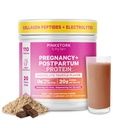 Pink Stork Pregnancy & Postpartum Protein Pulver für Frauen, 20g Whey & Collagen, Prenatal & Stilling Protein Shake Mix für Energie, Erholung & Hydration, Schokolade, 15 Portionen