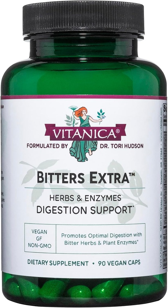 Vitanica Bitters Extra, Supporto Digestione, Vegan, 90 Capsule