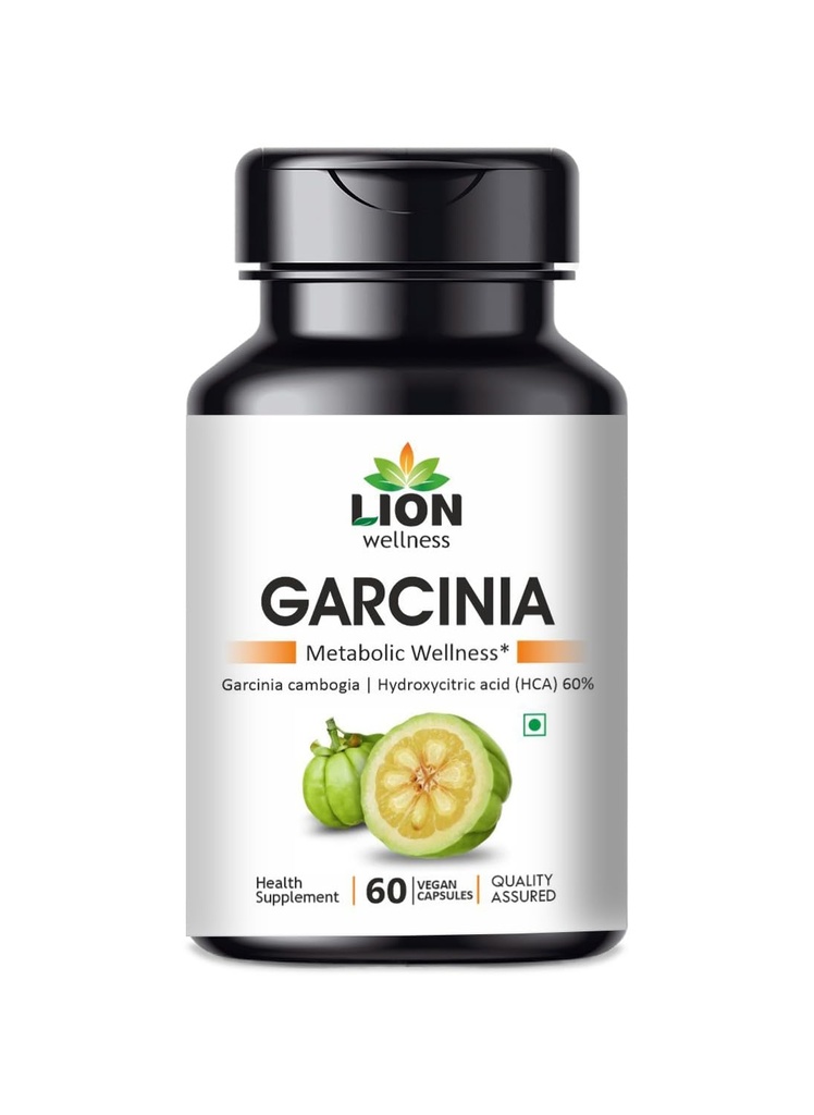 Garcinia Cambogia Extract with 60% HCA, Metabolic Wellness Support, Vegan Dietary Supplement, Non-GMO, Gluten Free, 60 Vegan Capsules