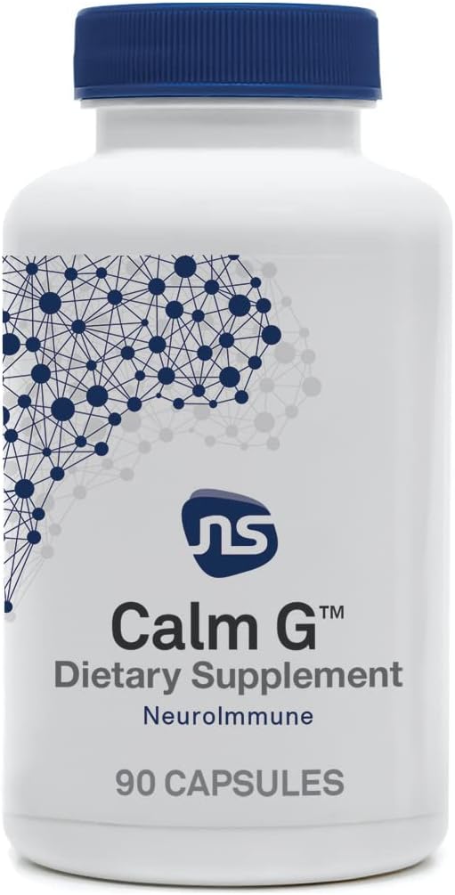 NeuroScience Calm Aid + Immununterstützungsergänzung - Calm G - Alpha Lipoic Acid, L Cystein, L Theanine & More - Ermutigen Sie Schlaf & Kampf Fatigue mit Daily Glutamate Management (90 Kapseln)