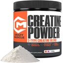 Polvere di Monoidrato della creatina del muscolo pazzo, 5000mg Premium 3X Triatine Pre Workout Mass Gainer, ad alto assorbimento Facile da prendere prestazioni ottimali della polvere per gli uomini e le donne, 30 Servings