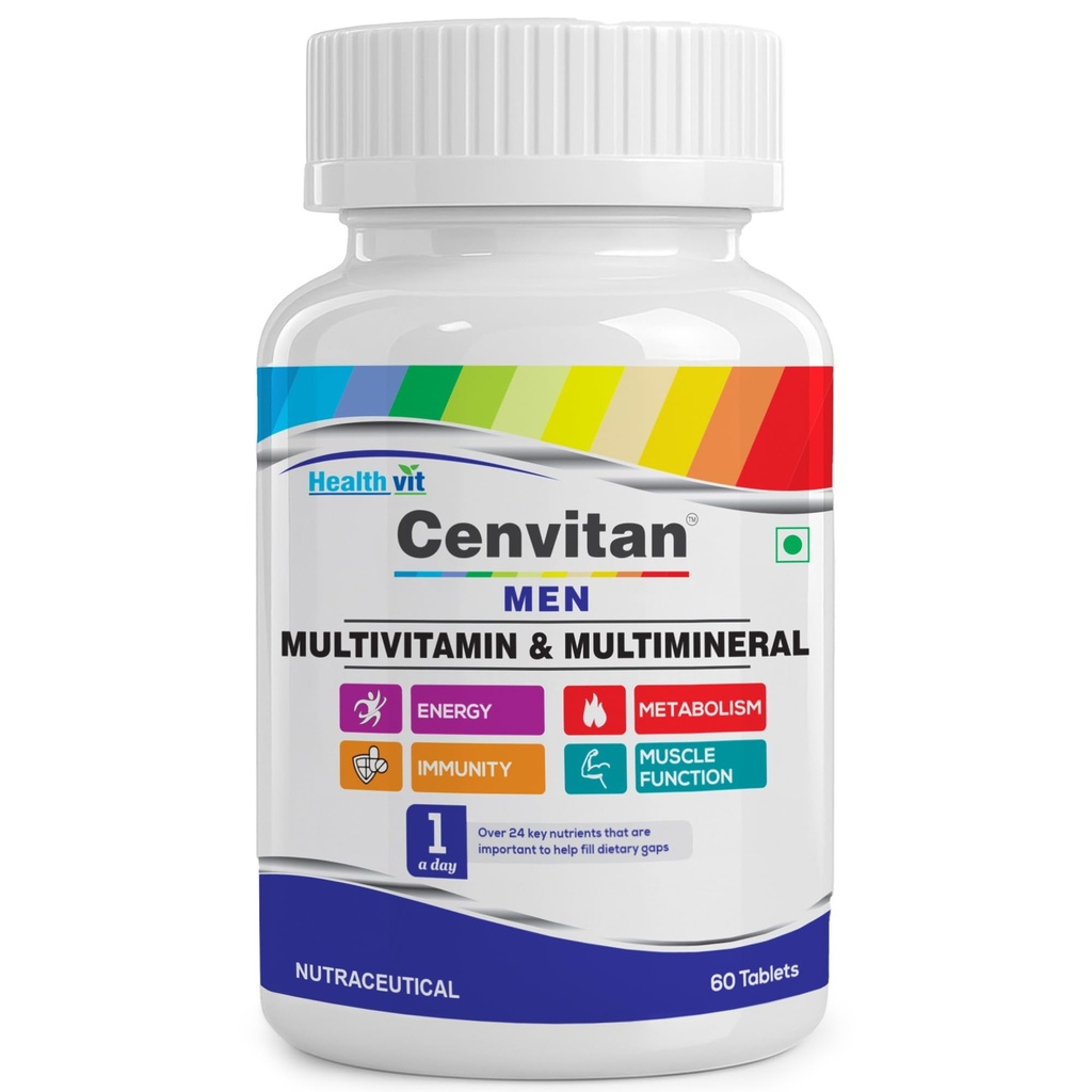 Healthvit Cenvitan Men Multivitamins and Multiminerals Tablets - 60 Tablets