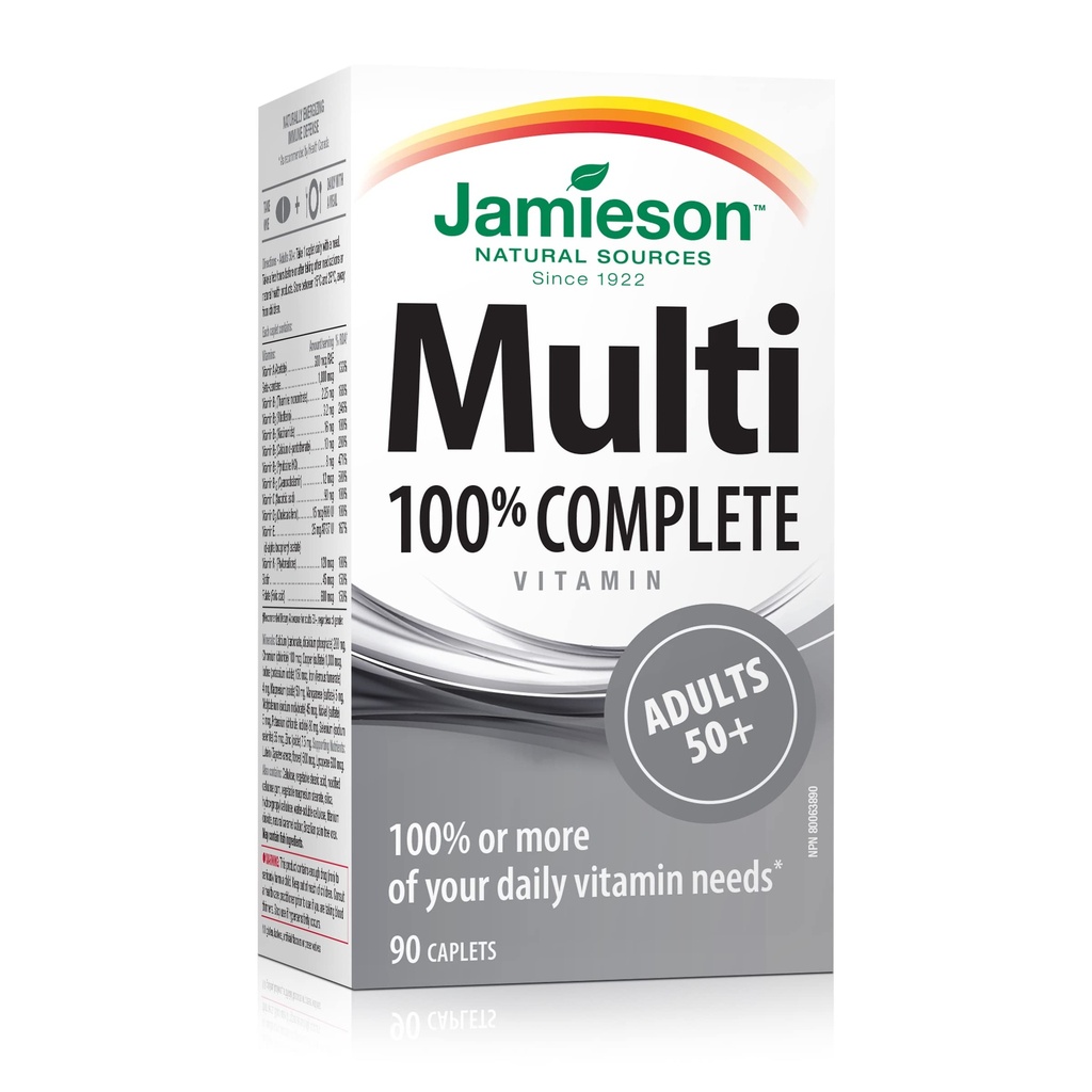 Jamieson Multi 100% Complete Vitamin - Adults 50+ - 90's