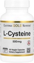 California Gold Nutrition L-Cysteine, AjiPure®, 500 mg, 60 capsule vegetali