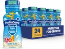 PediaSure Cresce & Guadagna con Supporto Immune, 27 Vitamine & Minerali per Bambini, 7g Proteine, Non OGM, Senza Glutine, Vaniglia, Bottiglia 8-fl-oz, Confezione da 24