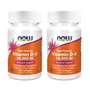 MAINTENANT aliments haute puissance vitamine D-3, 10 000 UI, 120 Softgels, 2 Pack