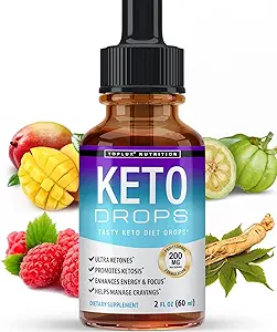 Keto dieta riduce la perdita di peso supplemento Ketogenic - Premium Fat Burner Formula per aumentare il metabolismo, Appetite & Cravings, Migliore assorbimento liquido, Garcinia Cambogia, efficace per gli uomini e le donne