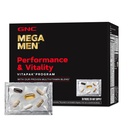 GNC Mega Men Performance and Vitality Vitapak Program, Conveniente Nutrizione completa, 5 Prodotti in 1 pacchetto, Circolazione, Flusso di sangue, Salute della prostata, Funzione sessuale, Arrapato Goat Weed, 30 pacchetti