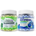 Nextdia 150mg Liposomal Sulforaphane Gummies+Organic Blue Spirulina Gummies
