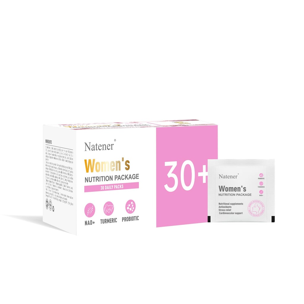 Natener 6 in 1 Women Vaginal Probiotics, 80B CFU Lactobacillus + 800mg Omega-3 + 250mg NAD+ + 179.5mg Vitamin C Promote Healthy Vaginal Odor & Vaginal Flora
