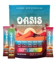 Oasis Electrolyte Powder - Sugar Free, Zero Calorie, Natural Flavor Hydration Packets for Workout or Going Out | ORS Hydration Powder Solution with 5 Electrolytes, Vitamin C | Variety Pack (16 Sticks)
