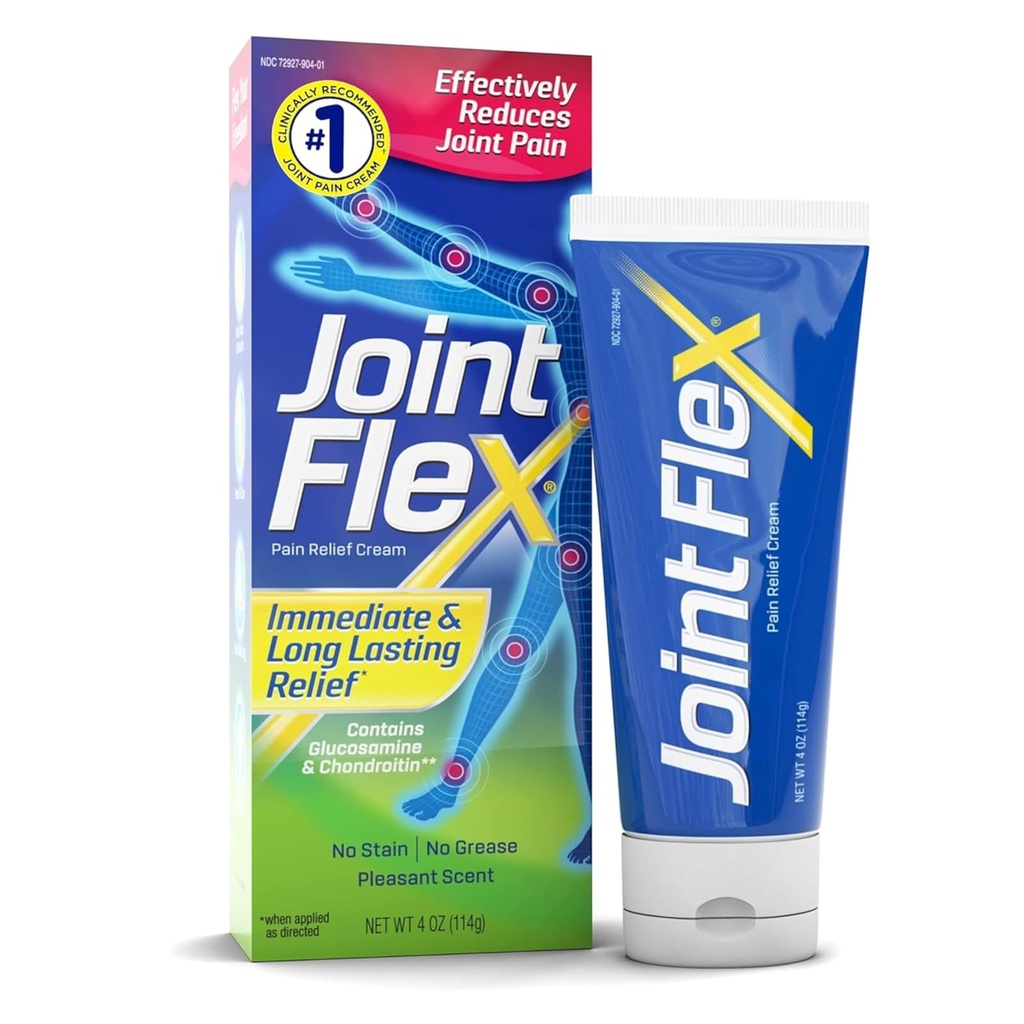 JointFlex Pain Relief Cream, Arthritis Pain Relief, Joint Pain Relief, 4 Ounce Tube
