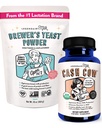 Legendairy Milk Cash Cow + lievito di birra - Supplemento per l'allattamento al seno per l'aumento del latte - Fenugreek-Free, Non-OGM & Gluten Free