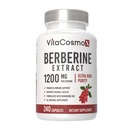 Berberine HCL Supplement, 1200 mg, 240 Veggie Capsules - Gluten Free & Non-GMO
