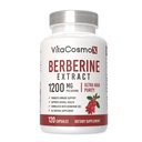 Berberine HCL Supplement, 1200 mg, 240 Veggie Capsules - Gluten Free & Non-GMO (120 Count (Pack of 1))