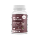 Rawleigh Sharp Thinking: 60 Capsules, Focus, Clarity, Support mémoire, 3 Nootropics, Bitartrate DMAE, Bacopa Monnieri, Phosphatidylsérine, DHA et vitamines A, C, D, E, B-Complex
