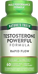 Integratore di testosterone verità della natura per gli uomini | 60 Softgels | Formula non OGM e senza glutine