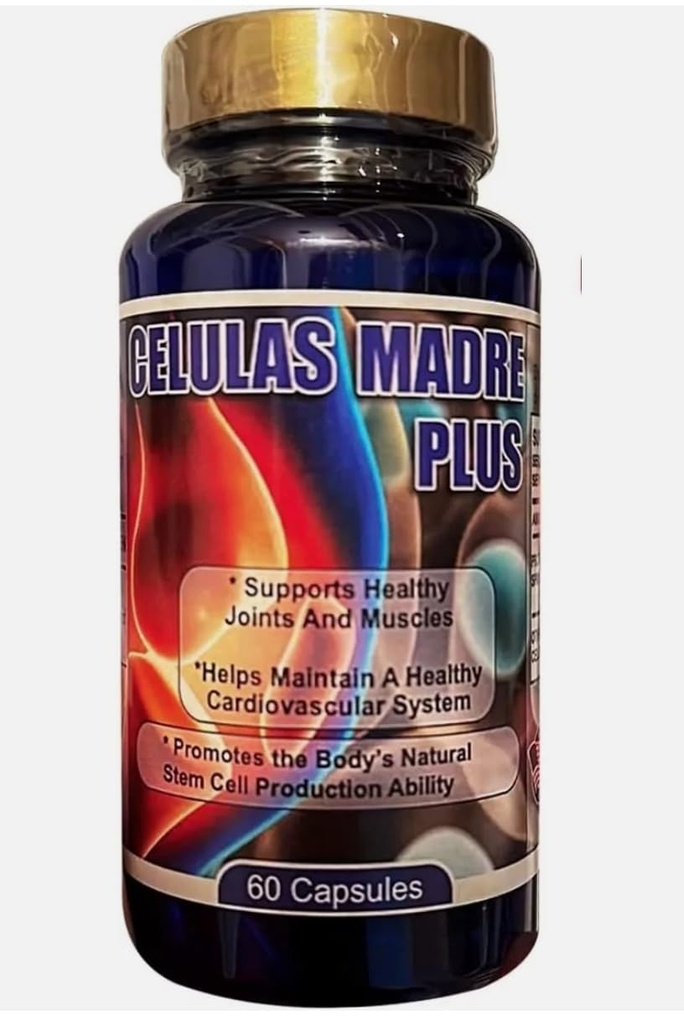 Madre Cell Plus para aliviar Los Dolores articulares 60 capsulas para 1 mes de tratamiento con Alga AFA TodoNatural Celulas Madre Stem Cells
