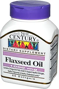 FLAX SEED OIL 1000mg 60 SOFTGELS