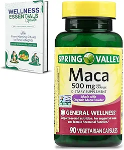 Maca Root | Vegetarian Capsules, 500 mg, 90 Count | Maca Root Powder for Women and Men | Root Extract for General Wellness | Non-GMO, Gluten Free | Organic Maca Powder