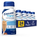 Ensure Original Butter Pecan Nutrition Shake | Small Meal Replacement Shake | Ready To Drink | 9g Protein, 27 Vitamins and Minerals | 8 fl oz - 24 Pack