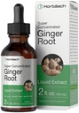 Horbäach Ginger Root Extract Liquid | 2 oz | Alkoholfreie Ergänzung | Super Konzentrat | Vegetarisch, Non-GMO, Glutenfrei