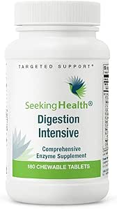 Suchende Gesundheit Verdauung Intensiv Chewable, Umfassende Verdauungsenzymergänzung, unterstützt Komfort nach Essen, Vegan und Vegetarisch (180 kaubare Tabletten)*